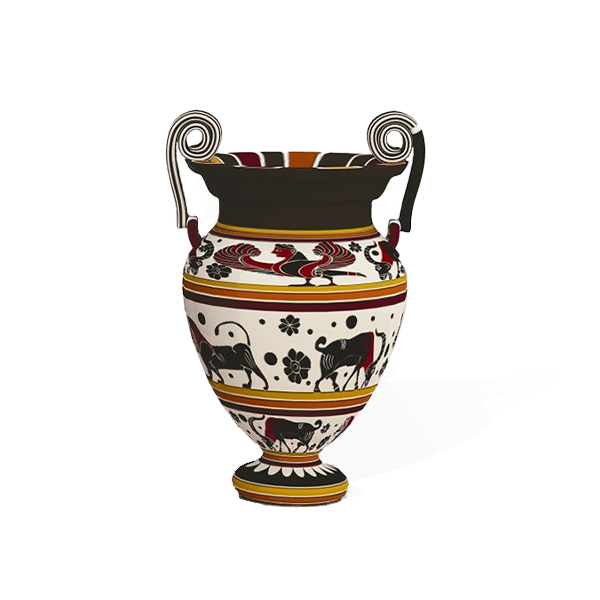 egyptian brown vase