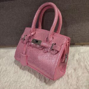 milano pink shiny bag